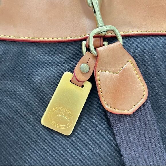 Dooney & Bourke Leather & Canvas Cabriolet Weekender Travel Bag - Picture 8 of 12